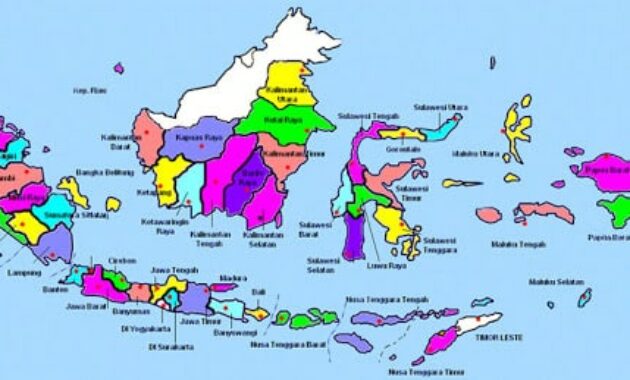 34 Nama Provinsi Di Indonesia Dan Ibukotanya Lengkap