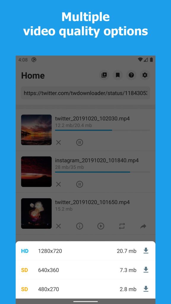Aplikasi Download Twitter Videos