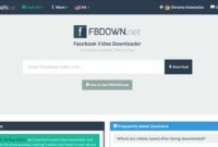 Pakai Situs FBdown.net